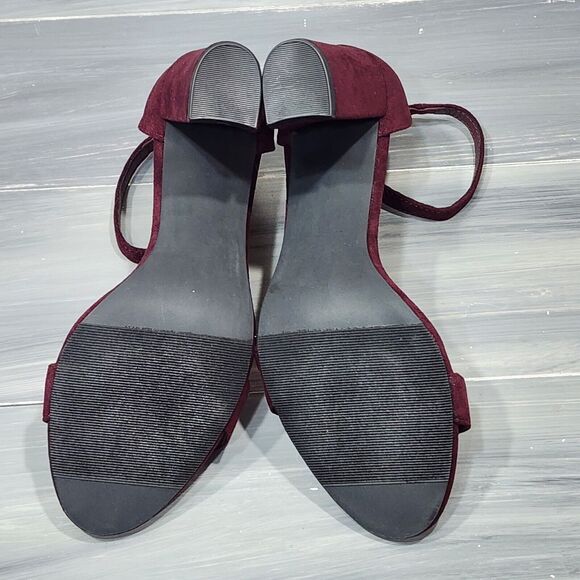 MADDEN GIRL Womens Beella‎ Round Toe Block Heel Heeled Sandal 8.5 M Merlot - Picture 10 of 13